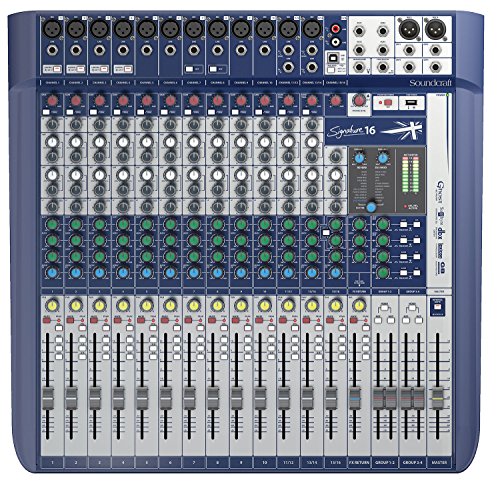 Mesa De Som Soundcraft Signature 16 Canais Mixer Usb Bivolt