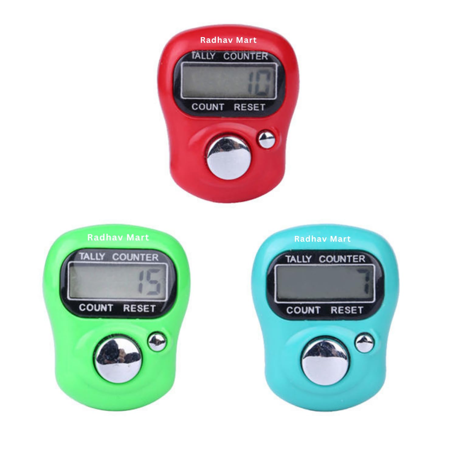 Digital Finger Tally Counter for Mantra Chanting | 5-Digit Clicker Ring Counting Machine for Naam Jaap, Cricket Umpire, Sports & Multi-Purpose Use (Multicolour, Pack of 3)-picture-35