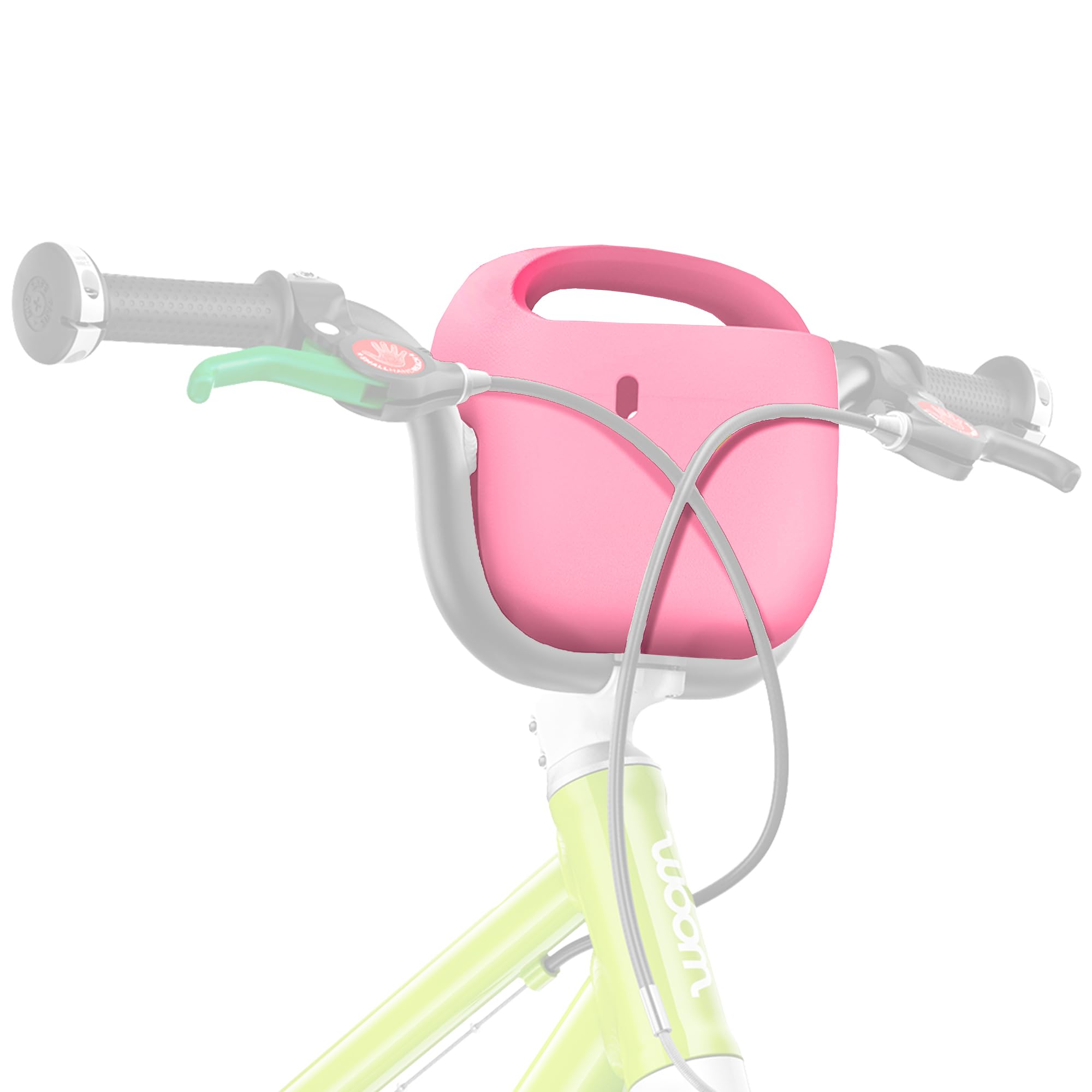 woom POP Kinder Fahrradkorb GO 2, 3 & AUTOMAGIC 3, 4 - Einfach aufsteckbar, wetterfest, BPA-freie Lenkeraufbewahrung für Outdoor-Abenteuer