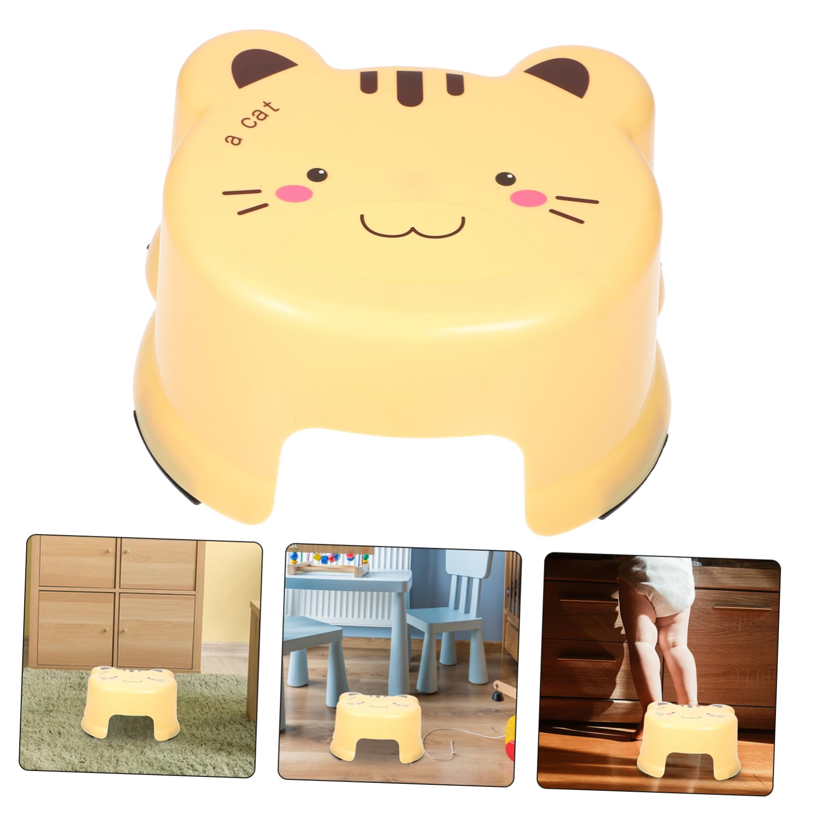 PRETYZOOM 3piezas De Plástico Antideslizante para Escalón Seguro y Divertido para Baño y para Zapatos y Cocina