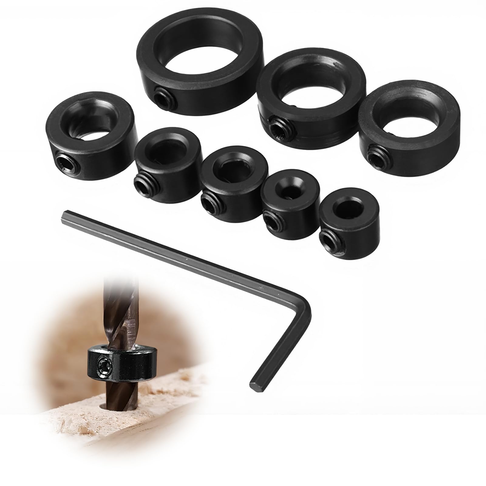 Retaining Ring 8 Mm Steel Adjustment Rings Thread Locking Ring T8 Depth - View #6