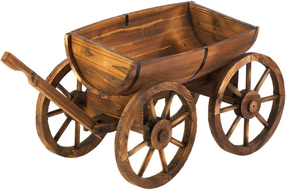 Apple Barrel Planter Wagon