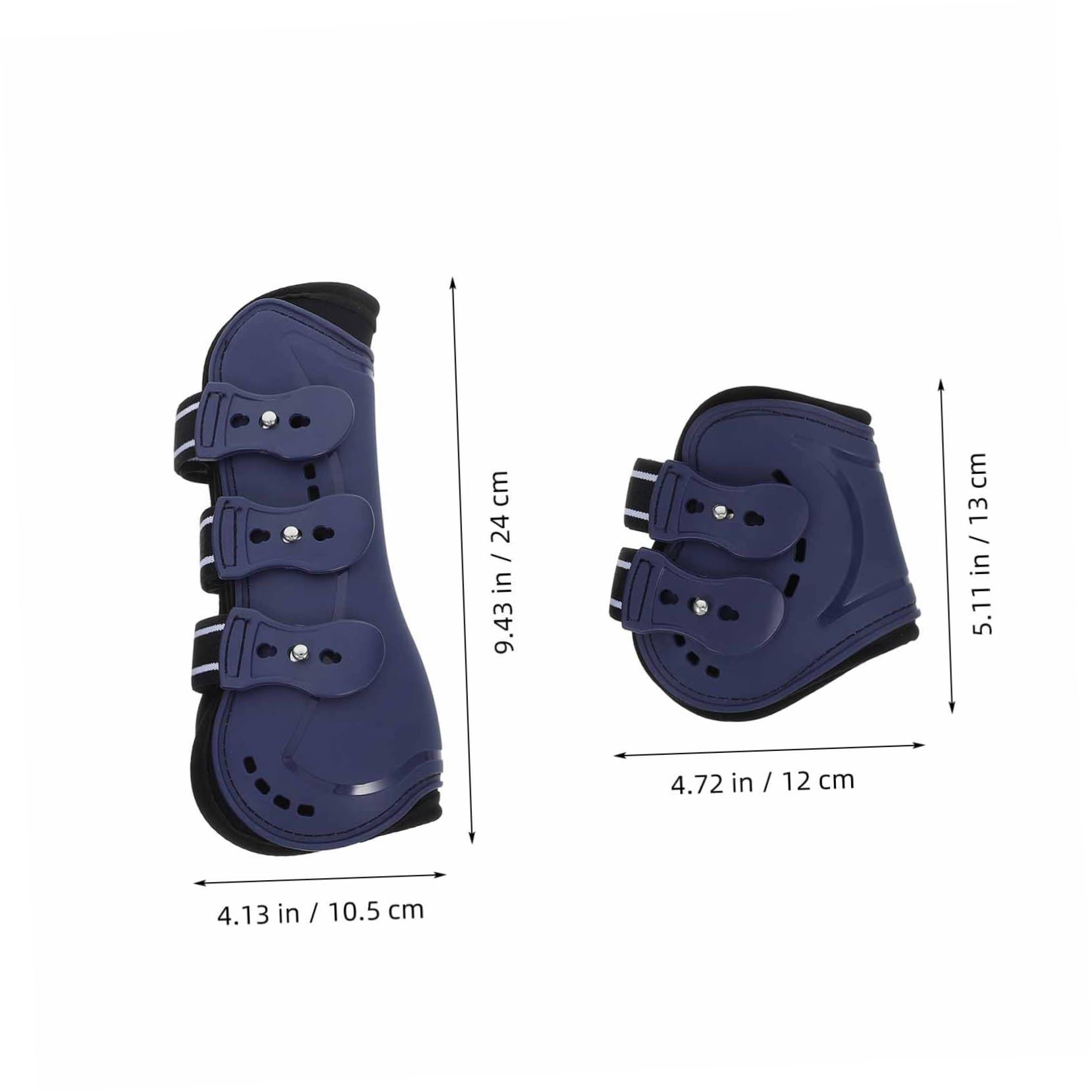 POPETPOP Botas de Soporte para Caballos Abertura Ajustable, 4 Piezas