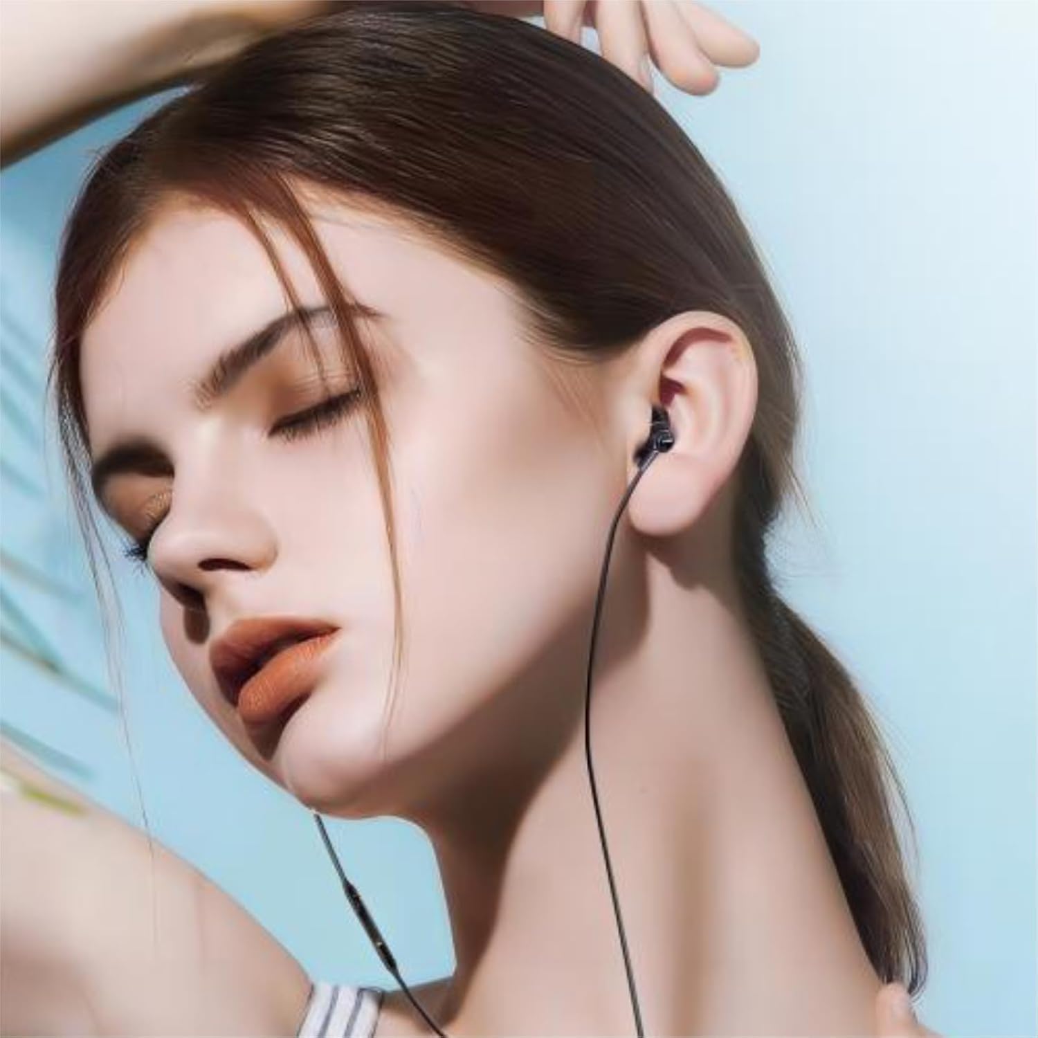 AKG USB-C Wired Earbuds with Microphone, in-Ear Headphones with Volume Control, 3ft Braided Cable, Compatible with Galaxy S24 Ultra, S24+, S24, S23, iPhone 15 4