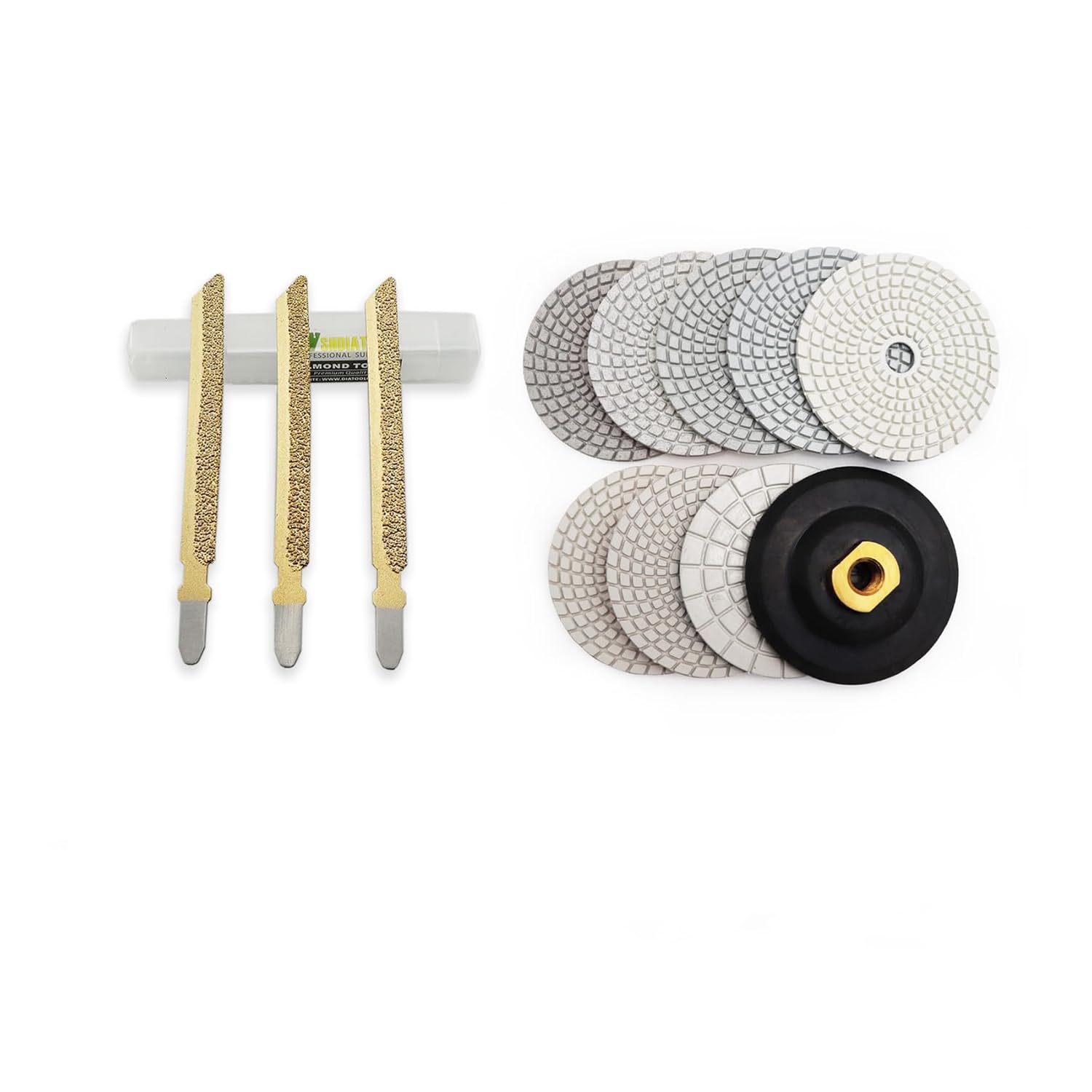 SHDIATOOL Diamond Jig Saw Blades 4 Inch Cutting Disc for Tile Ceramic Brick Granite Marble with T-Shank 46 Grit