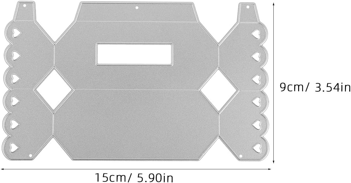 Carbon Steel Cutting Dies - Candy Box Embossing Die Cut Metal Embossing Template for Scrapbooking, Card Making, Valentine's Day Decor