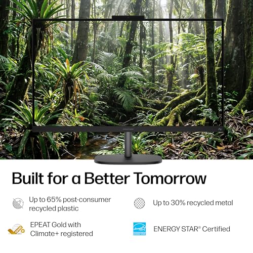 Image of HP OmniStudio 27 inch All-in-One Desktop Next Gen AI PC, FHD Display, AMD Ryzen AI 7 445, 16 GB RAM, 512 GB SSD, AMD Radeon 840M Graphics, Windows 11 Home, Jet Black, 27-cw0102 (2026)