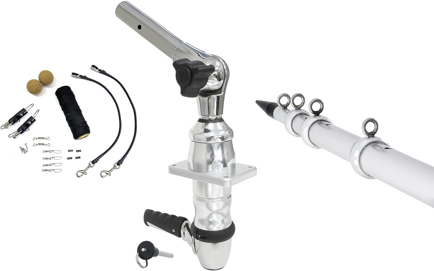 Tigress XD Top Mount System, Premium 15' Rigging Kit with Tigress Track Telescoping Outriggers, Black