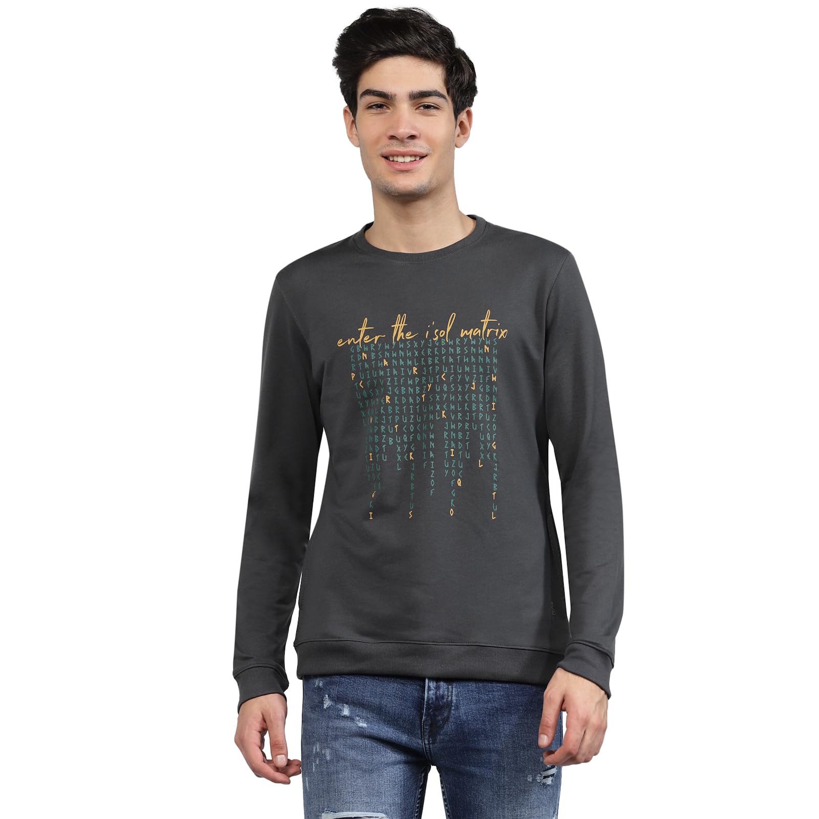 i'sol Men Cotton Blend Crew Neck Stylish Sweatshirt || Causal Solid Sweatshirt for Men and Boys Branded || Graphical Print Sweatshirt for Unisex || Sweatshirt for Men Hoodies(Regular Fit)-picture-15