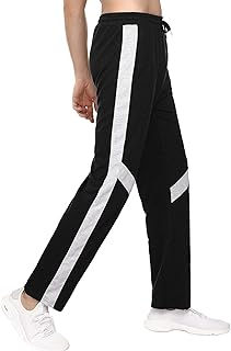 Jogging Homme Pantalon de Sport Pantalon Droit de Sport avec Poches et Cordon de Serrage Open Hem Casual Pantalon de Survêtement Fitness pour Courant Sortie Voyager
