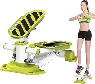 SCIAZA 2in1 Twister Stepper with Power Ropes, Swing Stepper for Beginners Advanced Users, up-down-stepper with Multifunction Display, Hometrainer with Adjustable Resistance Efficency