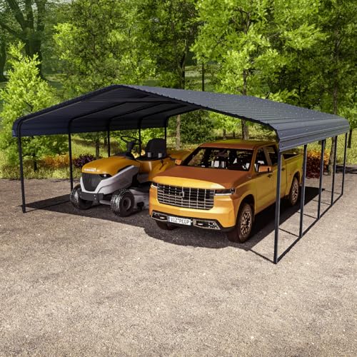 Special Paradise Metal Carport 20x20 Heavy Duty,RV Carport & Outdoor Canopy | Durable Shed Kits, Plastic Sheds & Garden Sheds, Car Tents, and Metal Roof Storage Solutions