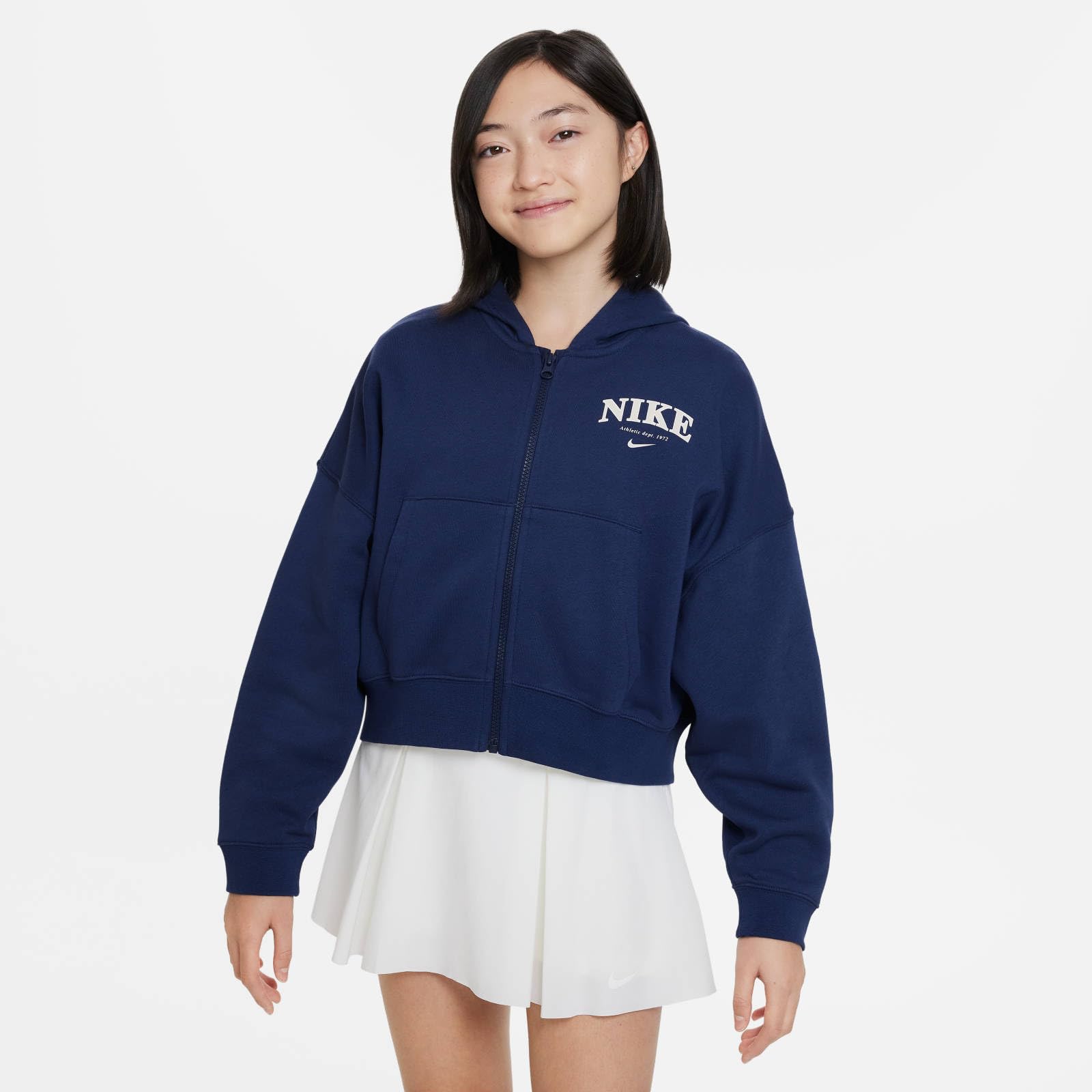 Nike Mädchen Nike Sportswear Fleece-Hoodie mit Durchgehendem Reißverschluss (Ältere Kinder, Mädchen) Fleece-Hoodie