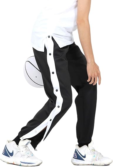 Amazon.com: Pantalones deportivos de baloncesto para hombre y joven, ajuste  holgado, con botones a presión, para correr, baloncesto : Ropa, Zapatos y  Joyería