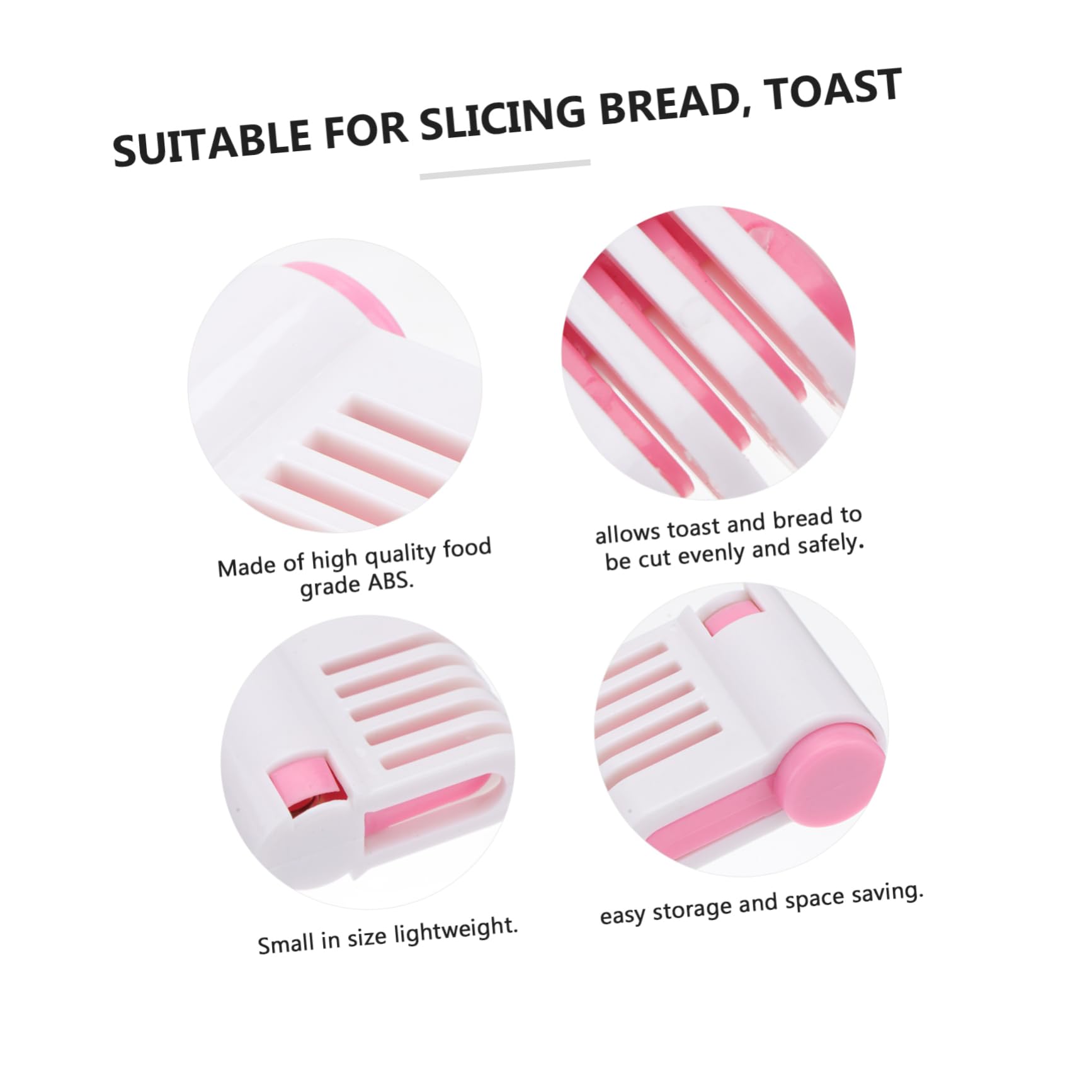 STOBAZA Cake Slicer Set Loaf Cake Bread Cutter Sandwich Slicer Food-grade Abs Easy to Use Clean for Baking Random