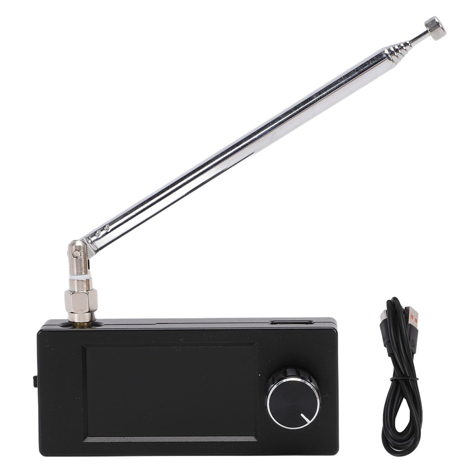 Glomora SI4732 Sintonizador de aleación de Aluminio, Radio de Bolsillo, Receptor portátil, Dispositivo Am FM SI4732 Que Cubre 0,5-108 MHz SSB Todas Las Bandas para (Negra)