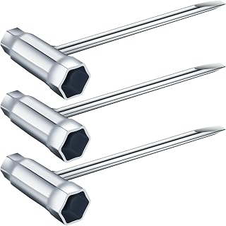 3팩 체인톱 렌치 13 x 19mm 1/2x3/4 체인톱 공구 체인톱 스크렌치 교체 콤비네이션 스크루 드라이버 및 렌치 T 렌치 스패너 도구 (3)