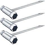 MetVot 3 Pack Chainsaw Wrench 13 by 19 mm 1/2x3/4 Chainsaw Tool Chainsaw Scrench Replacement Combination Screwdriver and Wrench T Wrench Spanner Tool (3)