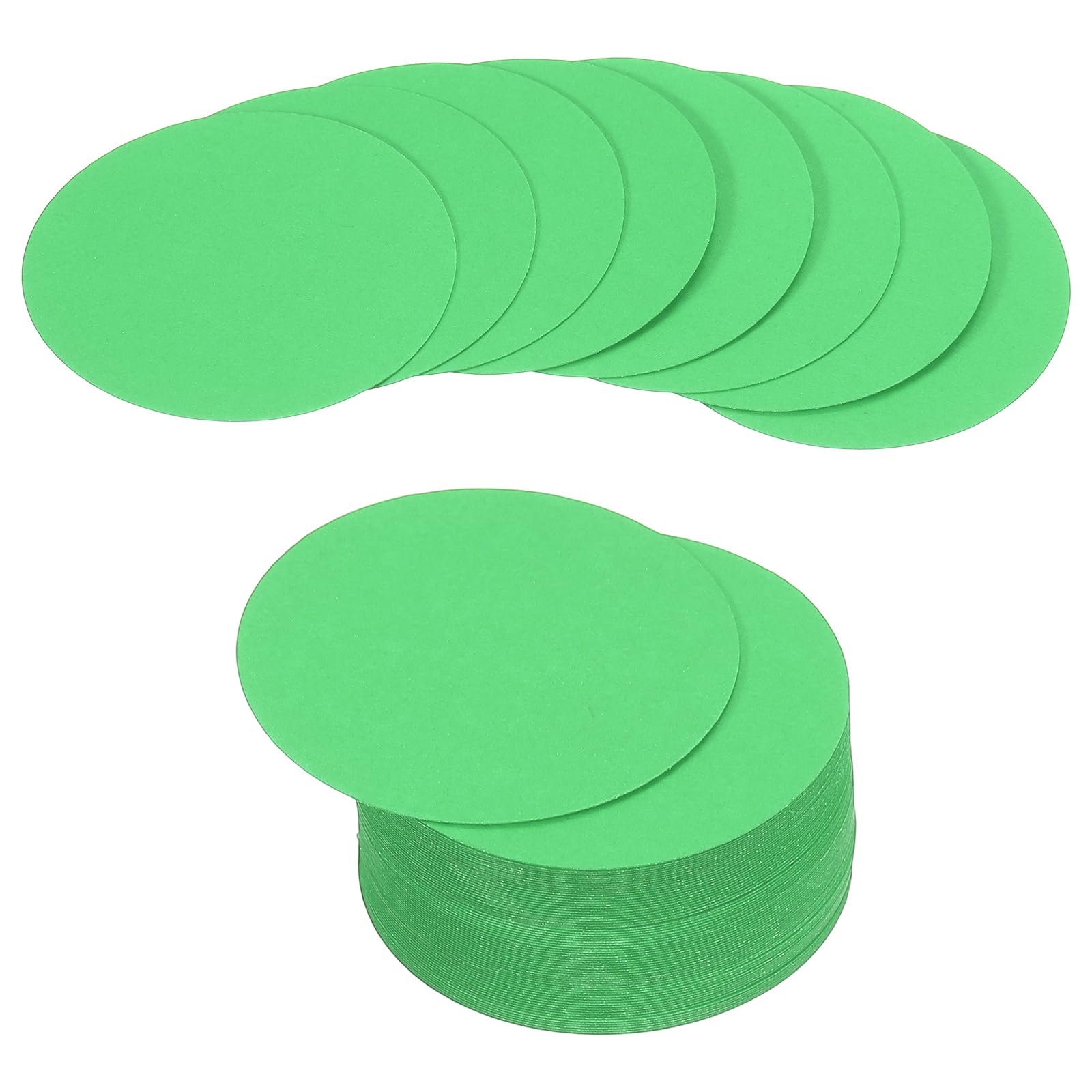 PATIKIL 72 Sheet Circle Card Stock, 2 Inch Round Cutouts Paper Thick Cardstock Coaster for DIY Craft Projects Printing Supplies Bulletin Board Decor, Green