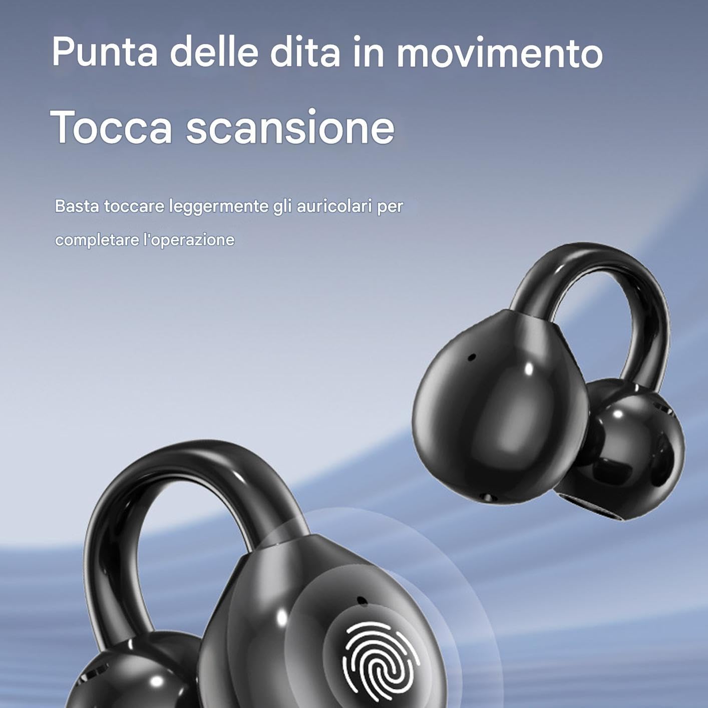 Auricolari intelligenti, auricolari touchscreen | Clip wireless intelligente su cuffia,AI TRADUZIONE AI CANCELLA DI TRADUZIONE Cancellette per le orecchie sportive impermeabili per la traduzione del l