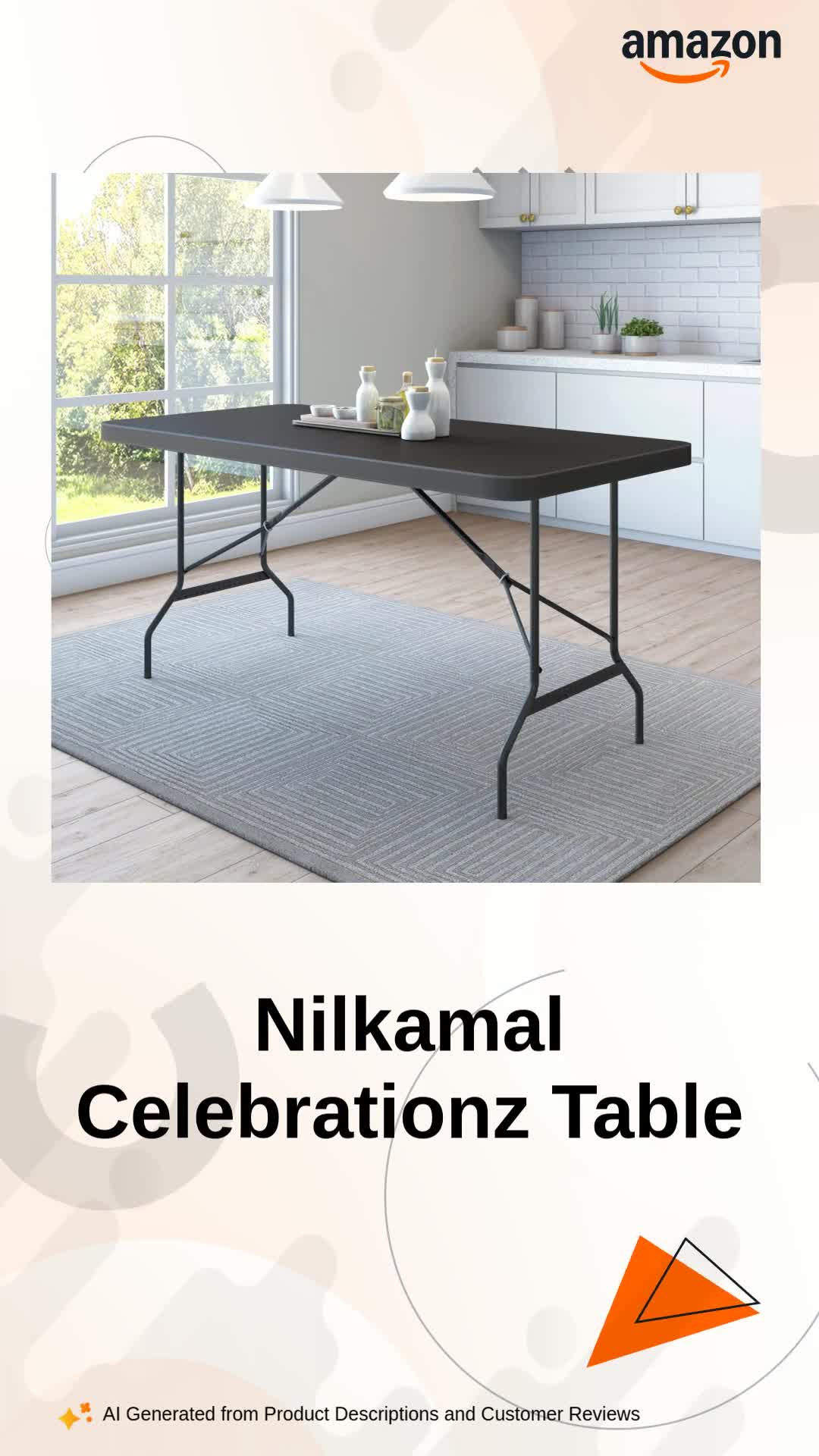 Nilkamal Celebrationz Rectangular 4 Seater Virgin Plastic Dining