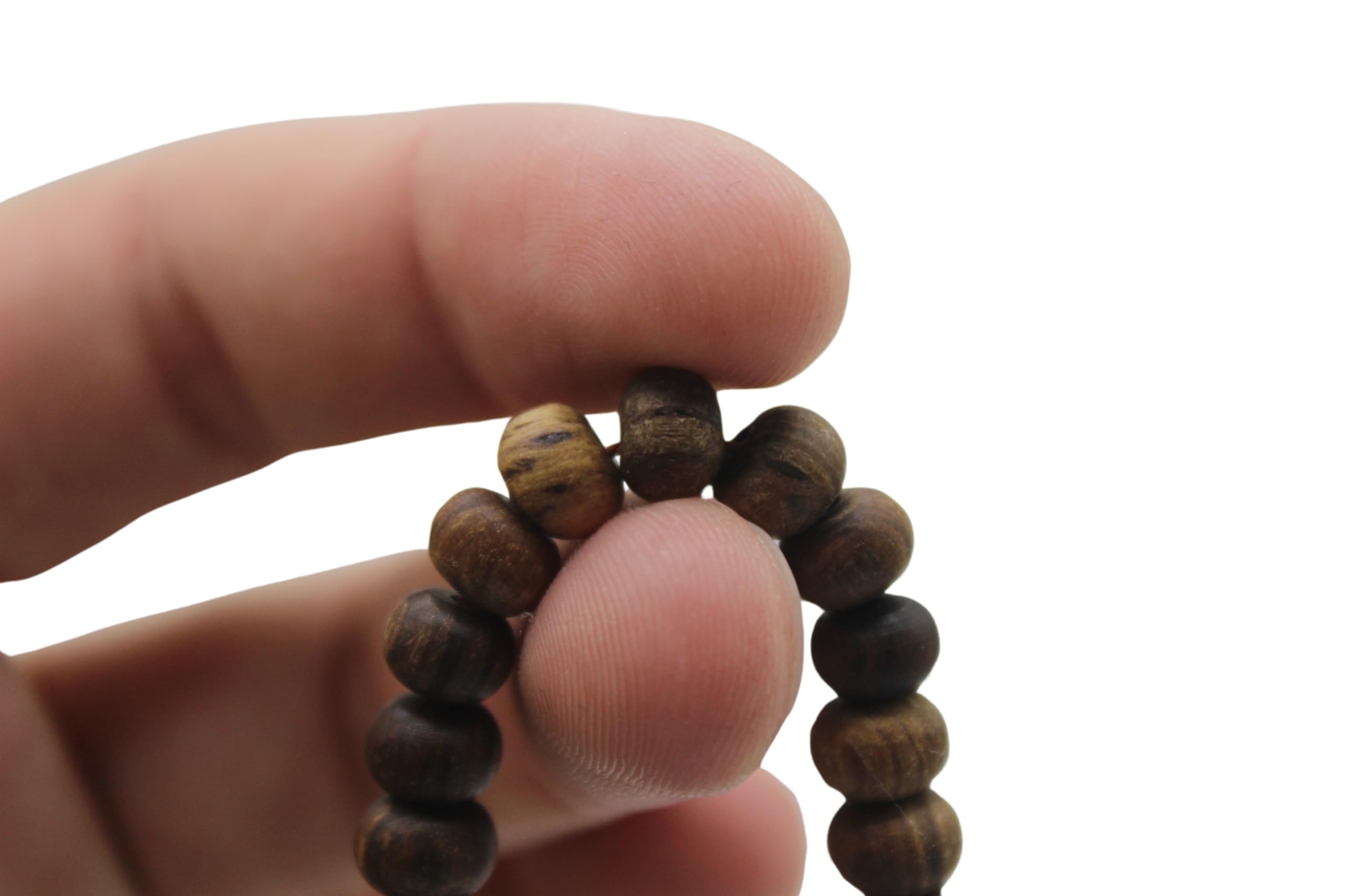 Ręcznie robione drewno jałowca 1000 koralików Tasbeeh z frędzlami Misbaha islamski prezent Tasbih koraliki modlitewne Tesbih 5 x 7 mm mały rozmiar różaniec dhikr