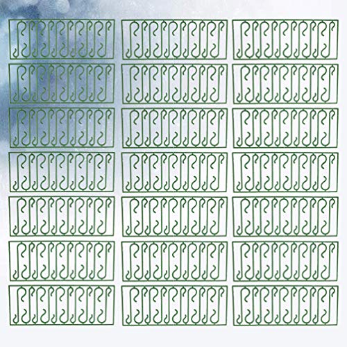 Ganchos de árvore de Natal Toyvian de 500 peças, ganchos de enfeite de plástico, ganchos em forma de