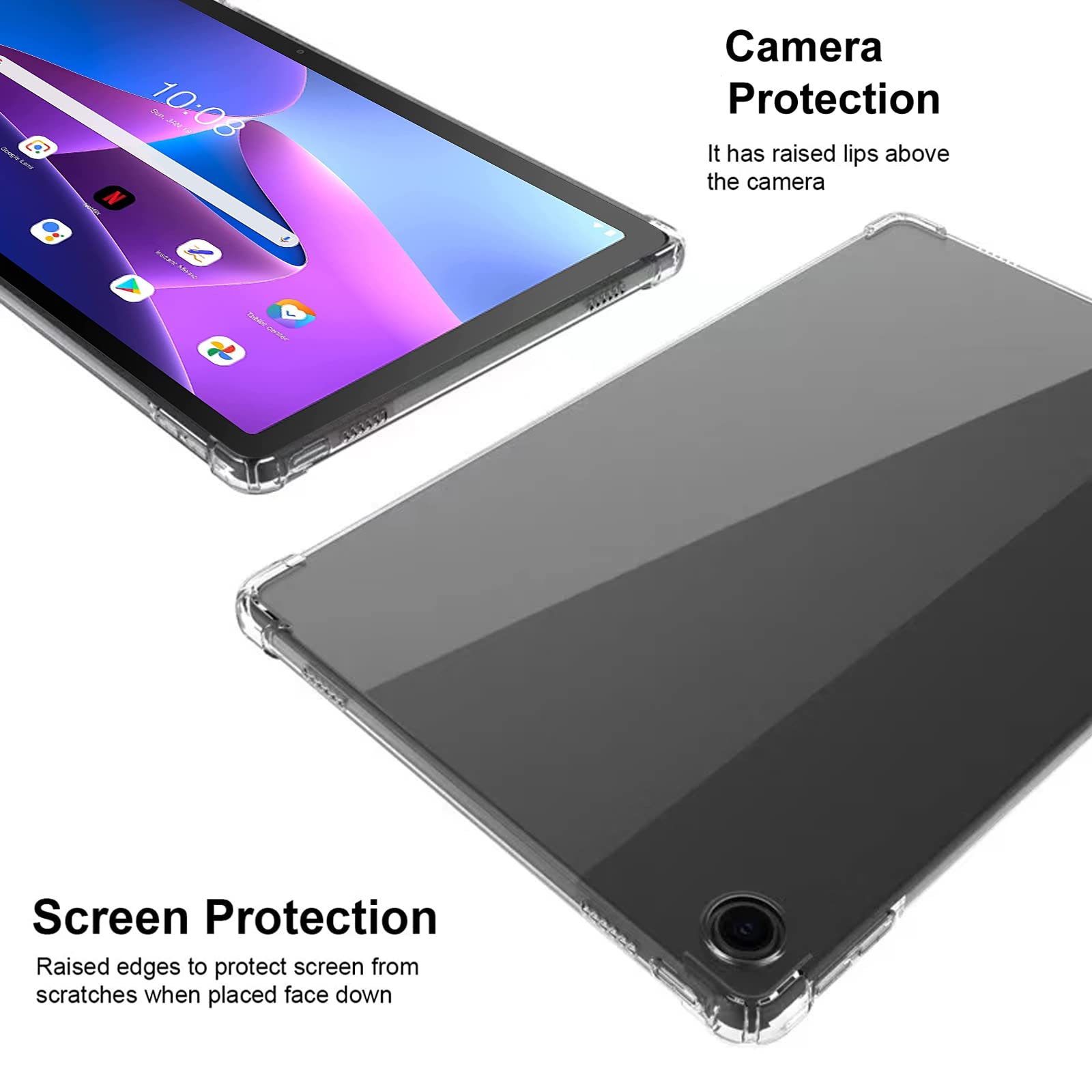 For Lenovo Tab M10 Plus (Gen 3) ケース カバー Lenovo Tab M10 Gen 3 ケース B10 (3rd Gen) カバー 3rd 10.1inch