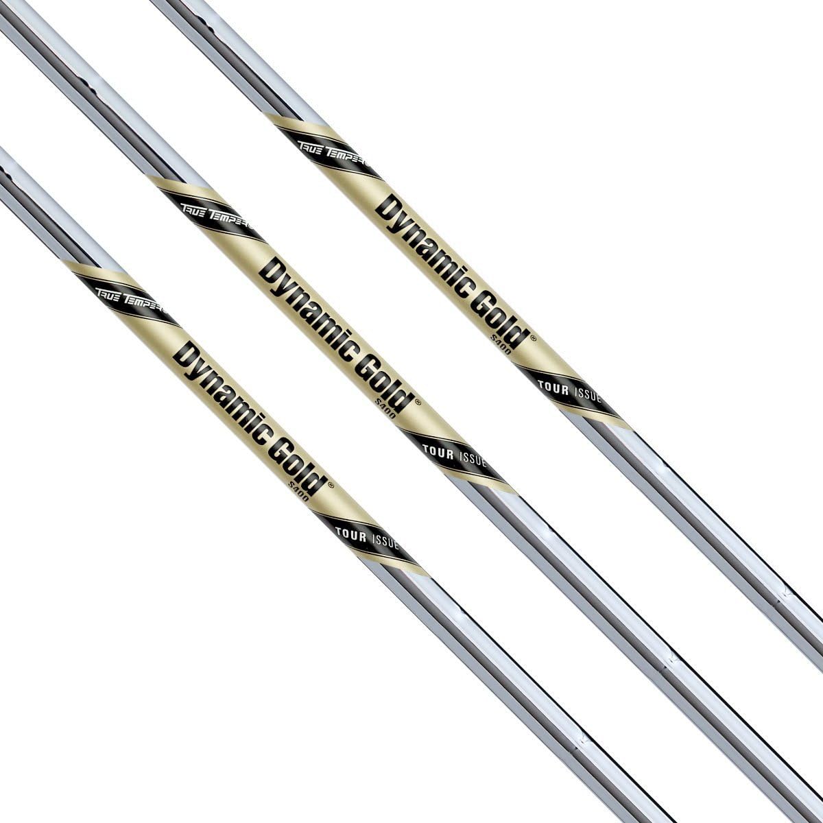 True Temper New 3 Dynamic Gold Steel Wedge Shafts Bundle - 37.0" Long, Tour Issue (Choose Flex, Tapered .355" Tip) - 3 Total (S400)
