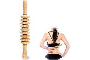 Lymph Drainage Wooden Massager Tool for Self Massage