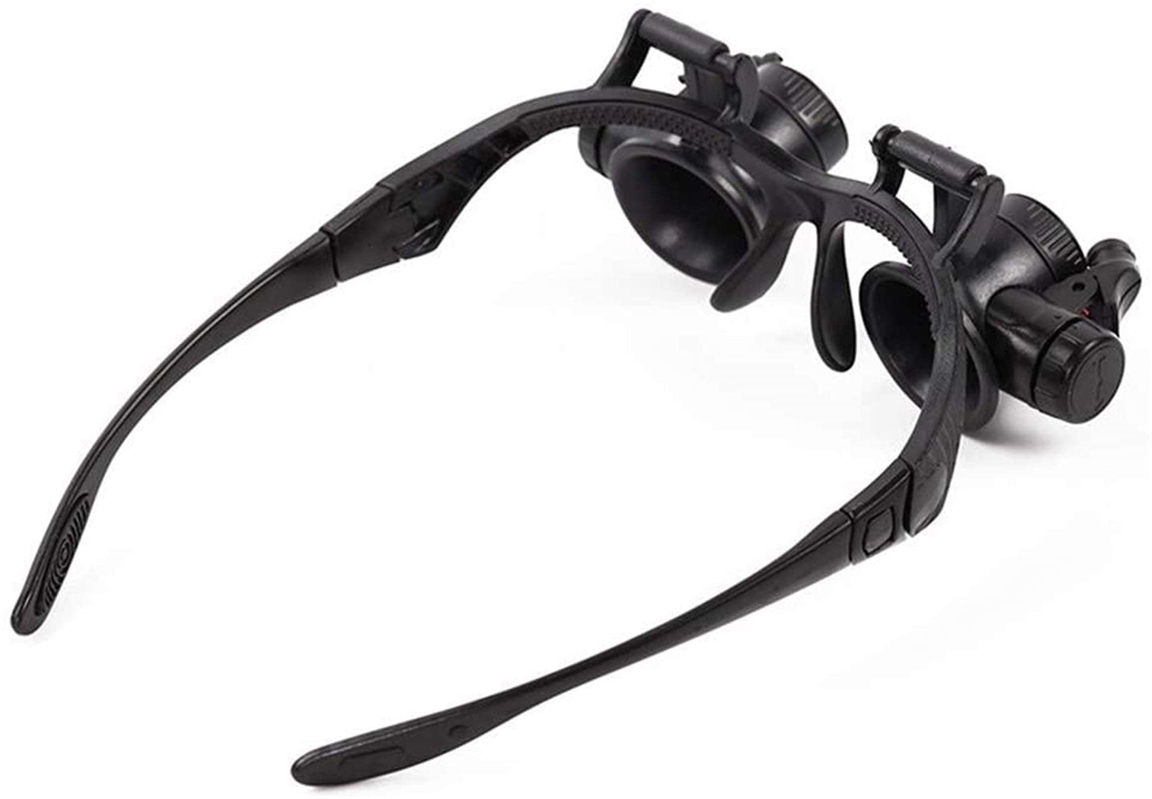 Kopfbandlupe, beleuchtete Lesebrille mit Kopfhalterung, freihändige Lesebrille mit Kopfhalterung, Vergrößerung 2,5X, 4X, 6X, 8X, 10x, 15x, 20x, 25x, auch als Schmucklupe