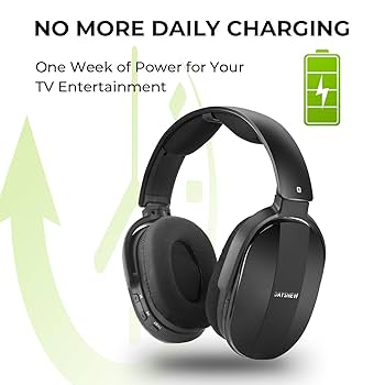 thumbnail image 2 of Daysnew Wireless Headphones For TV Watching With Charging Dock & RF 2 of 11