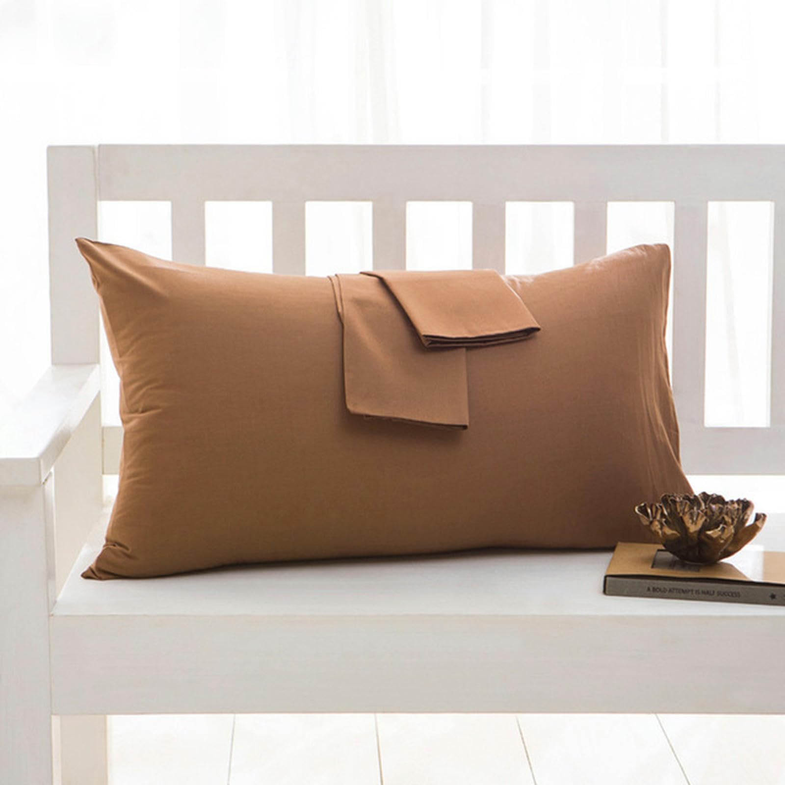 Cotton Pillowcase Big Pillow Case Household Bedding Pillow Cover-2-50x90cm 2pieces