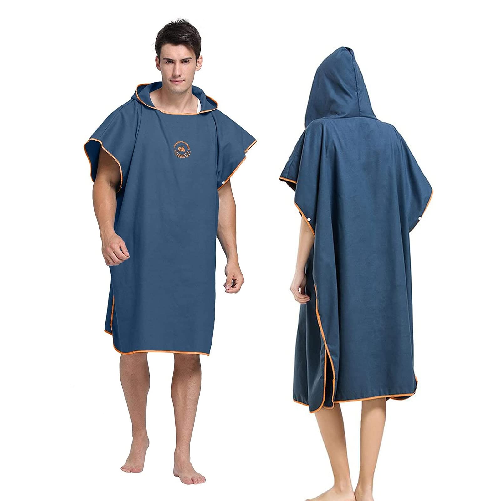 DAYONG Surf Poncho,Microfiber Towel Robe,Poncho Changing Robe with  Hood,Wetsuit Changing Poncho Towel Robe Blanket for Adult Camping Surfing  Beach