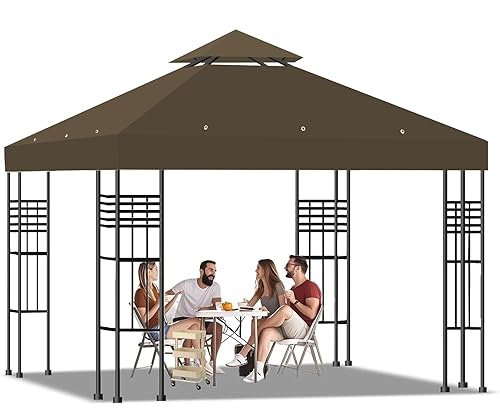 10x10 Gazebo Replacement Top, 10x10 FT Canopy Gazebo Cover Replacement