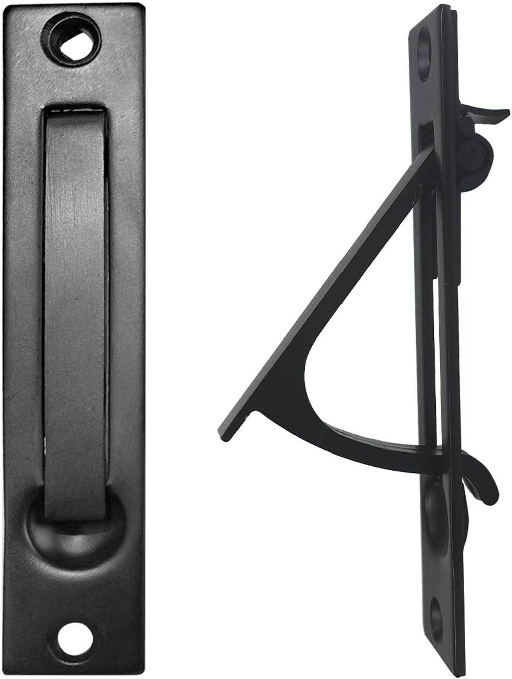 Pocket Door Edge Pull - Hidden Edge Handles Hardware for Easy Access, Stylish Pocket Door Pull, Ideal Pocket Door Hardware Solution. (Black, 1 Pack)