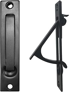 senharvest Pocket Door Edge Pull - Hidden Edge Handles Hardware for Easy Access, Stylish Pocket Door Pull, Ideal Pocket Door Hardware Solution. (Black, 1 Pack)