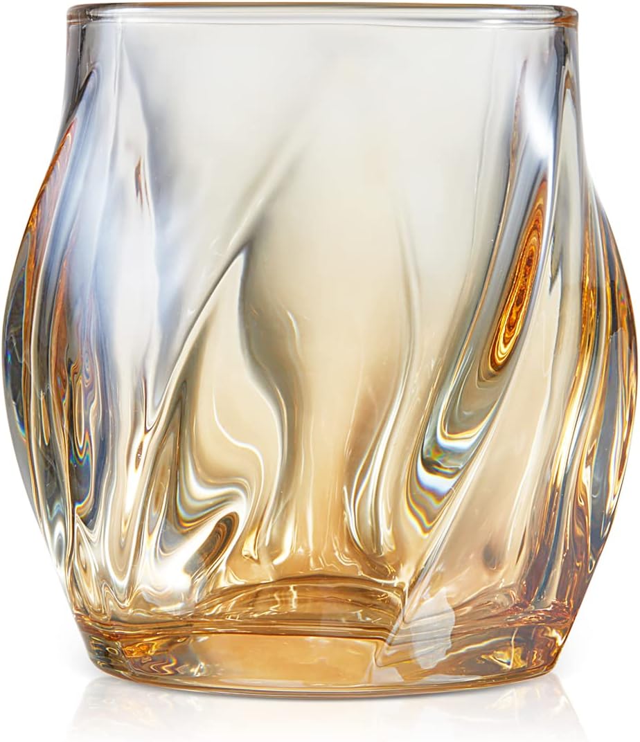 LANFULA Crystal Whiskey Glasses for Men, Old Fashioned