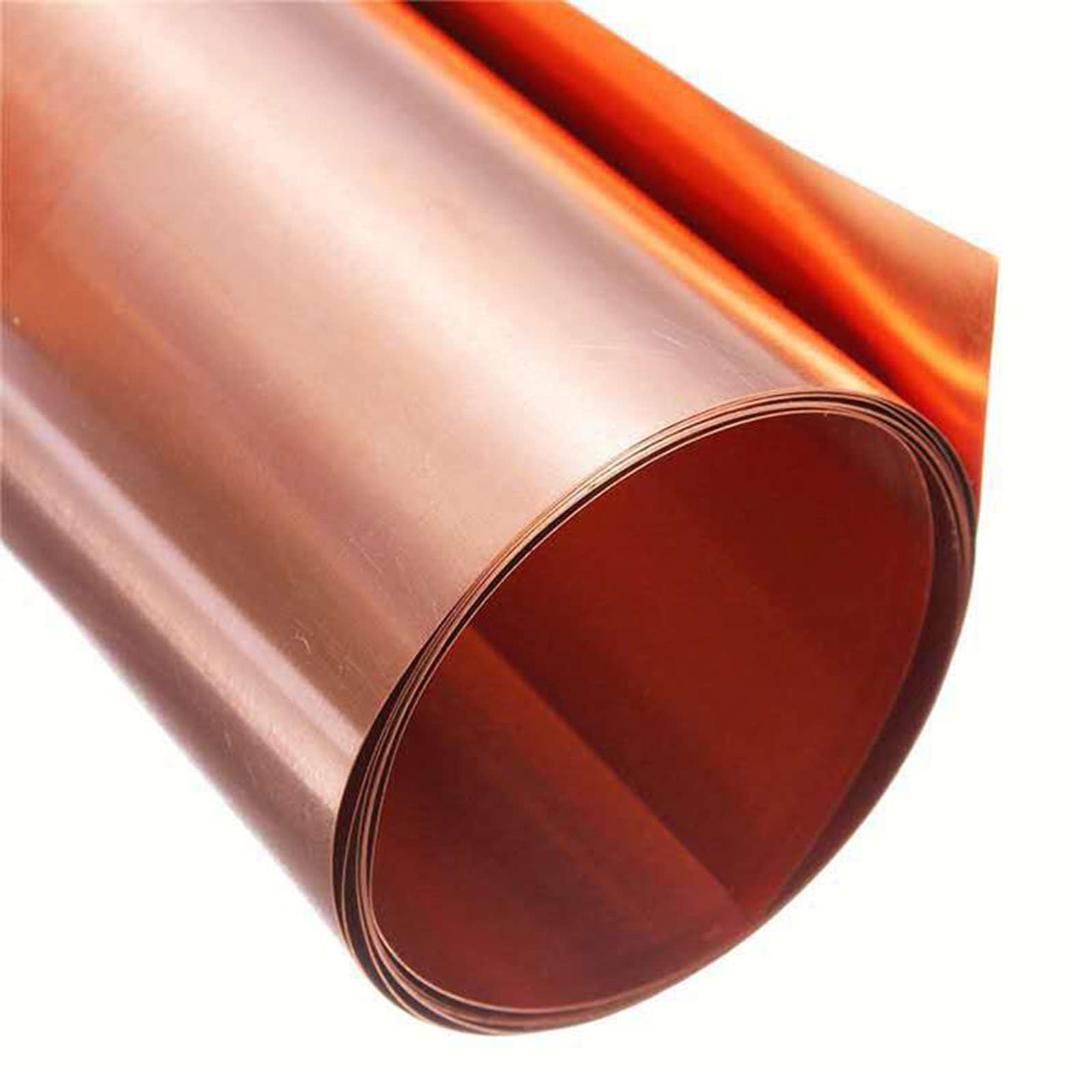 0,01–1 mm Dicke Kupferblechrolle, Dünne Cu-Metallfolienrolle Aus Reinem Kupferblech, Hochreine Reine Kupfer-Cu-Metallfolienplatte,0.3mm*200mm*1.8m