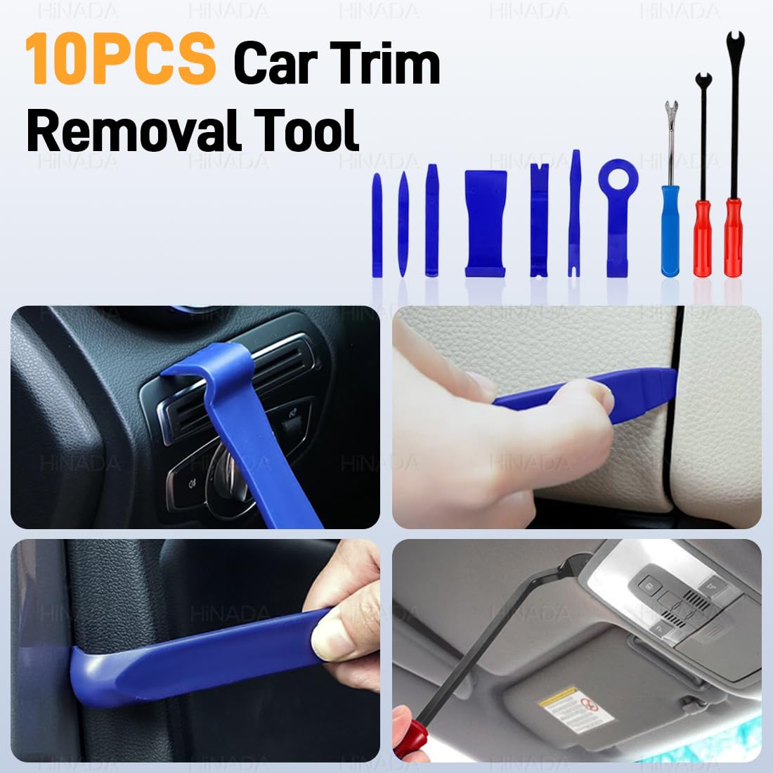 HiNADA 139Pcs Auto Dellen Reparaturset, Auto Reparatur Ausbeulwerkzeug Lackfreies Dent Reparatur Puller Kit PDR Werkzeugset für Hagelschaden, Karosserie & Beulenentfernung