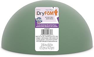 Floracraft FOBA6HB Dry Foam Half Ball, 6-Inch x 3-Inch, Green