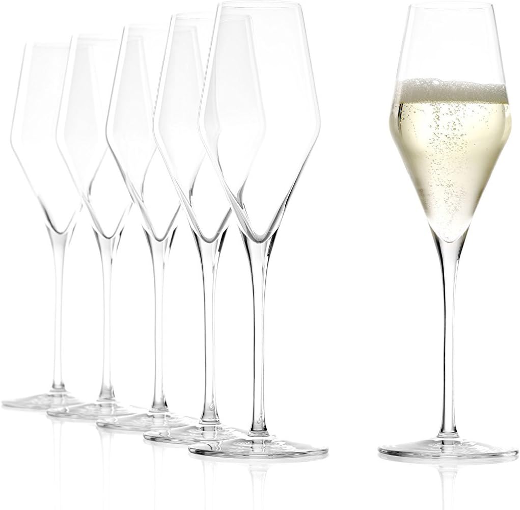 Stolzle Lausitz L'Amour Champagne Set 2 Flute Con Cuoricini Satinati | Leroy Merlin