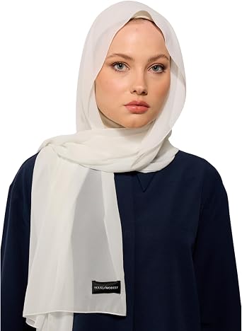 HoM Chiffon Scarf Hijab Effortless Elegance for the Modern Muslim Woman | Made in Turkey