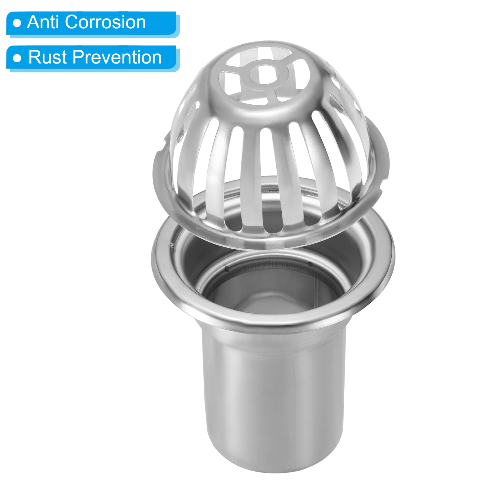 PATIKIL Dome Gutter Guard, Stainless Steel Downspout Strainer - Image 4