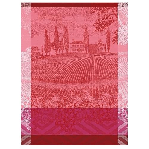 LE JACQUARD FRANÇAIS - Torchon - VIGNOBLE Rouge