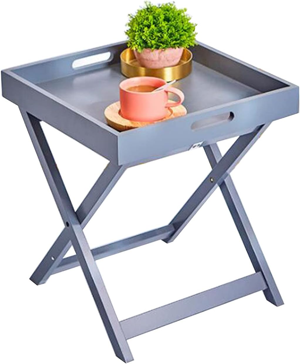 End Tables Folding End Table,Square Tray Side Table,Modern