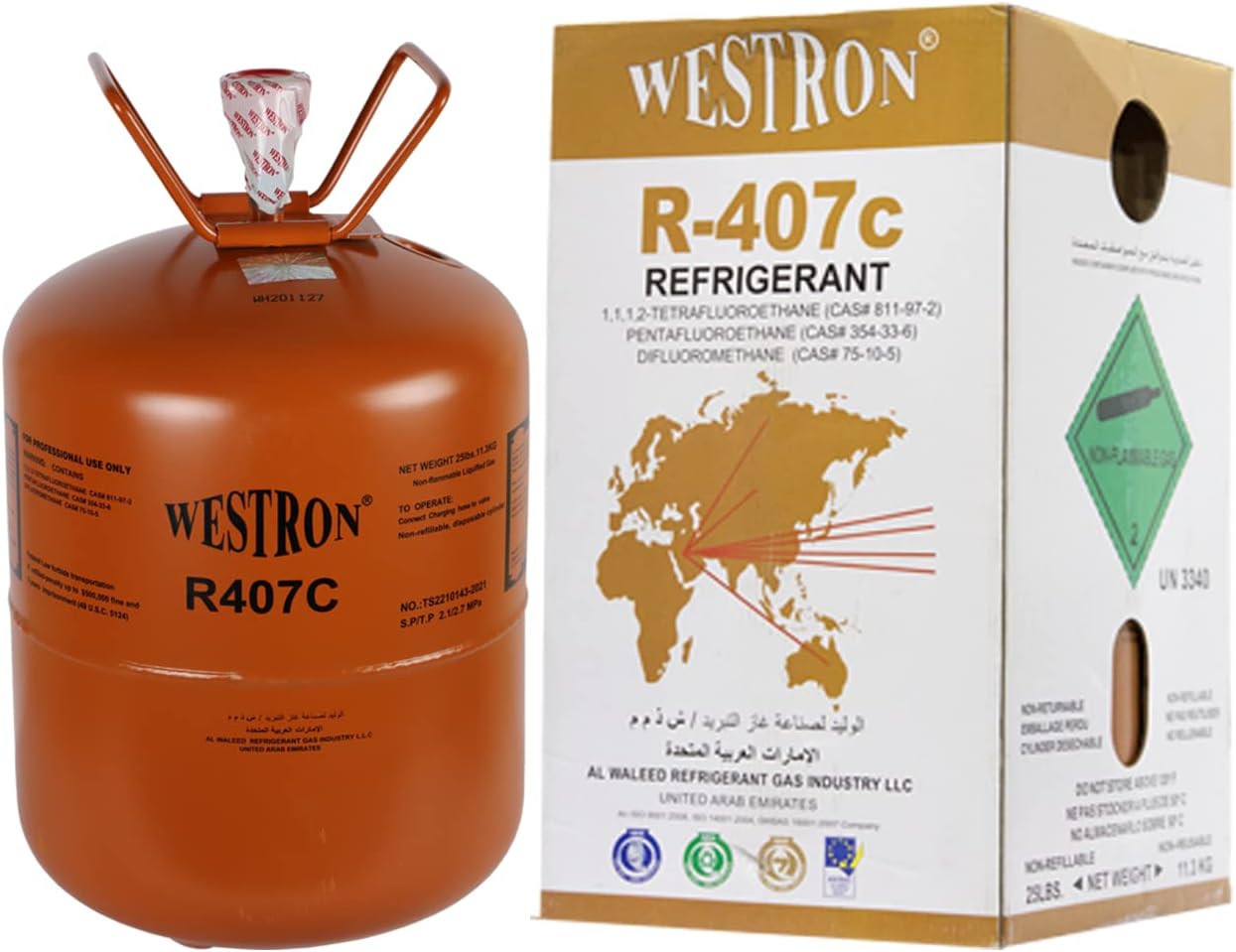 R407C REFRIGERANT GAS - WESTRON