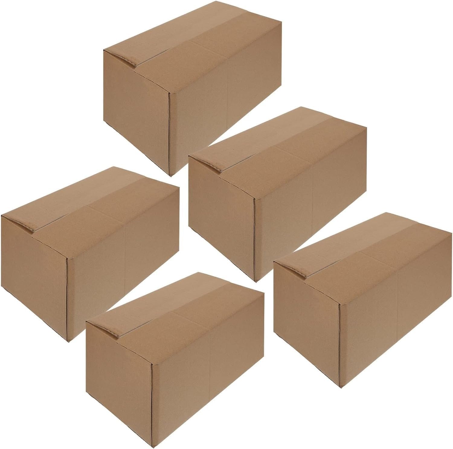 Przenoszenie lub przechowywanie Opakowania w kartonach pocztowych Karton do przeprowadzek, 5-pakowe pudełka z tektury falistej z uchwytami do przenoszenia(With Handle)