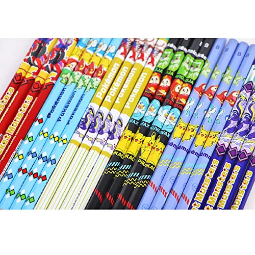 Set 8 lápices de grafito GASHINA STORY Poke-mon miniatura 4
