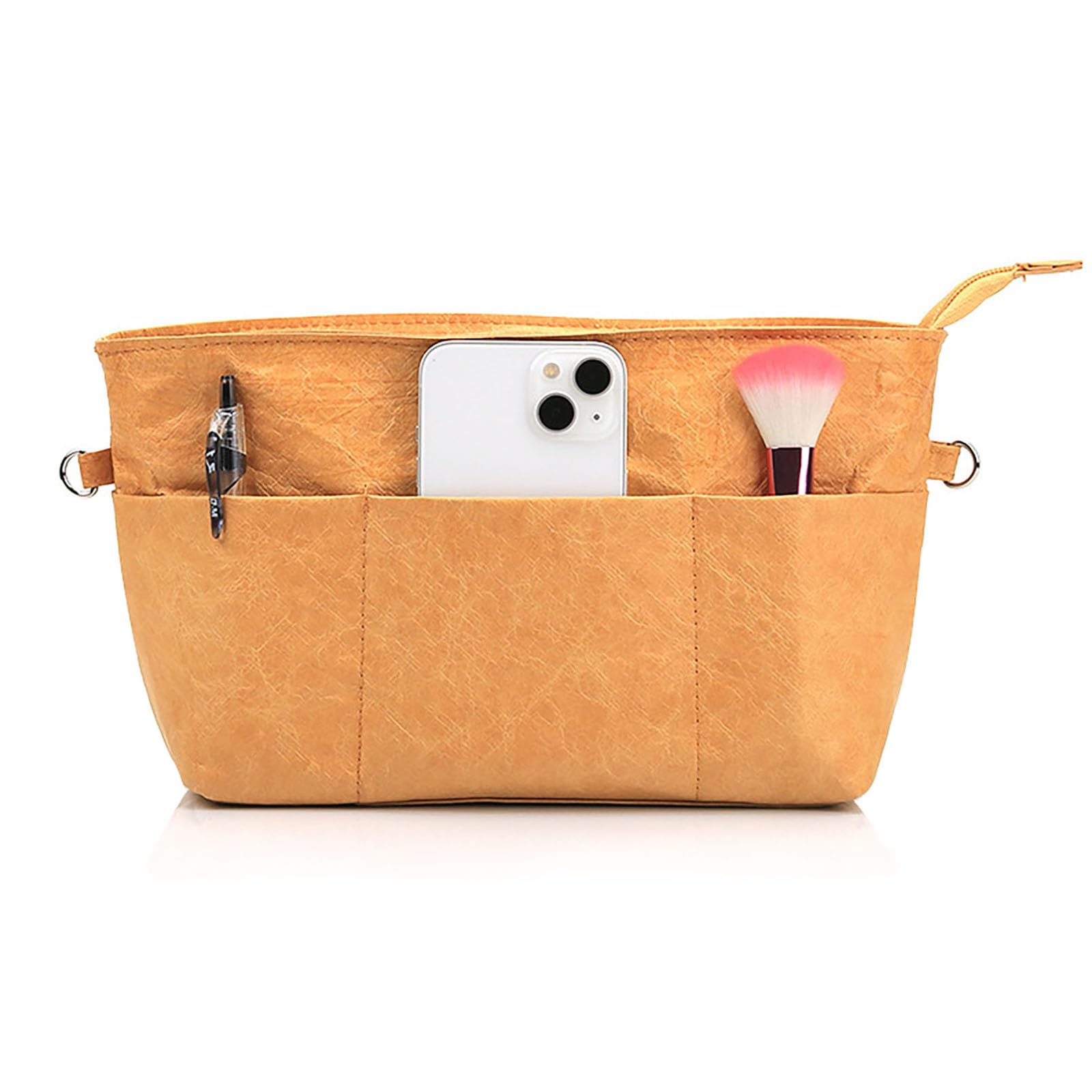 Lckaey Organizador de bolso mejorado para longchamp le pliage y bolso Neverfull, inserto de papel Dupont ultraligero 4002camel-XL